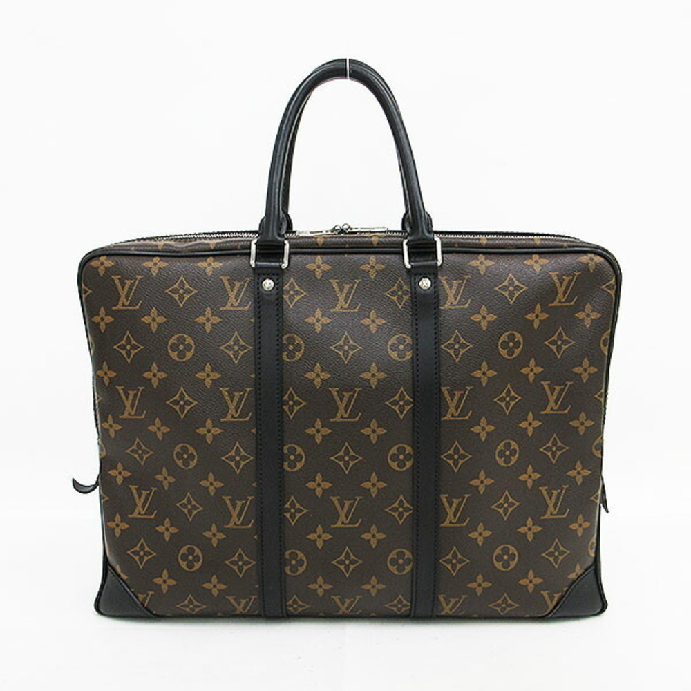 LOUIS VUITTON Monogram Macassar Brown PDJ Business Bag Briefcase